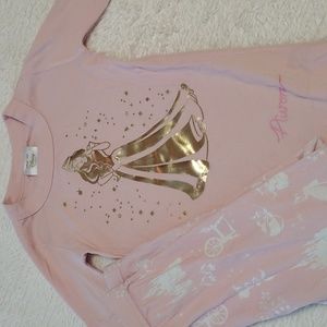 Hanna Andersson 110 5 Disney Princess Aurora pink long sleeve pajamas